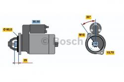  12V, 1.4KW 0001108197 Bosch